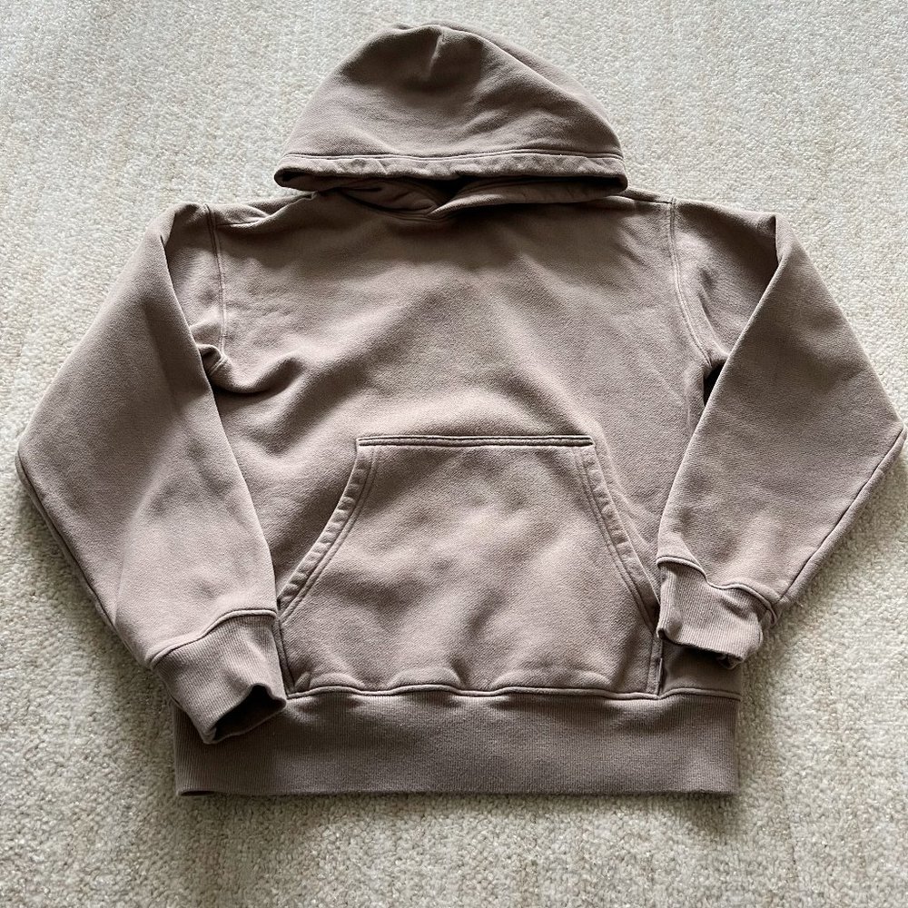 Aritzia TNA Hoodie Sweatshirt Top XS Taupe Cotton Blend